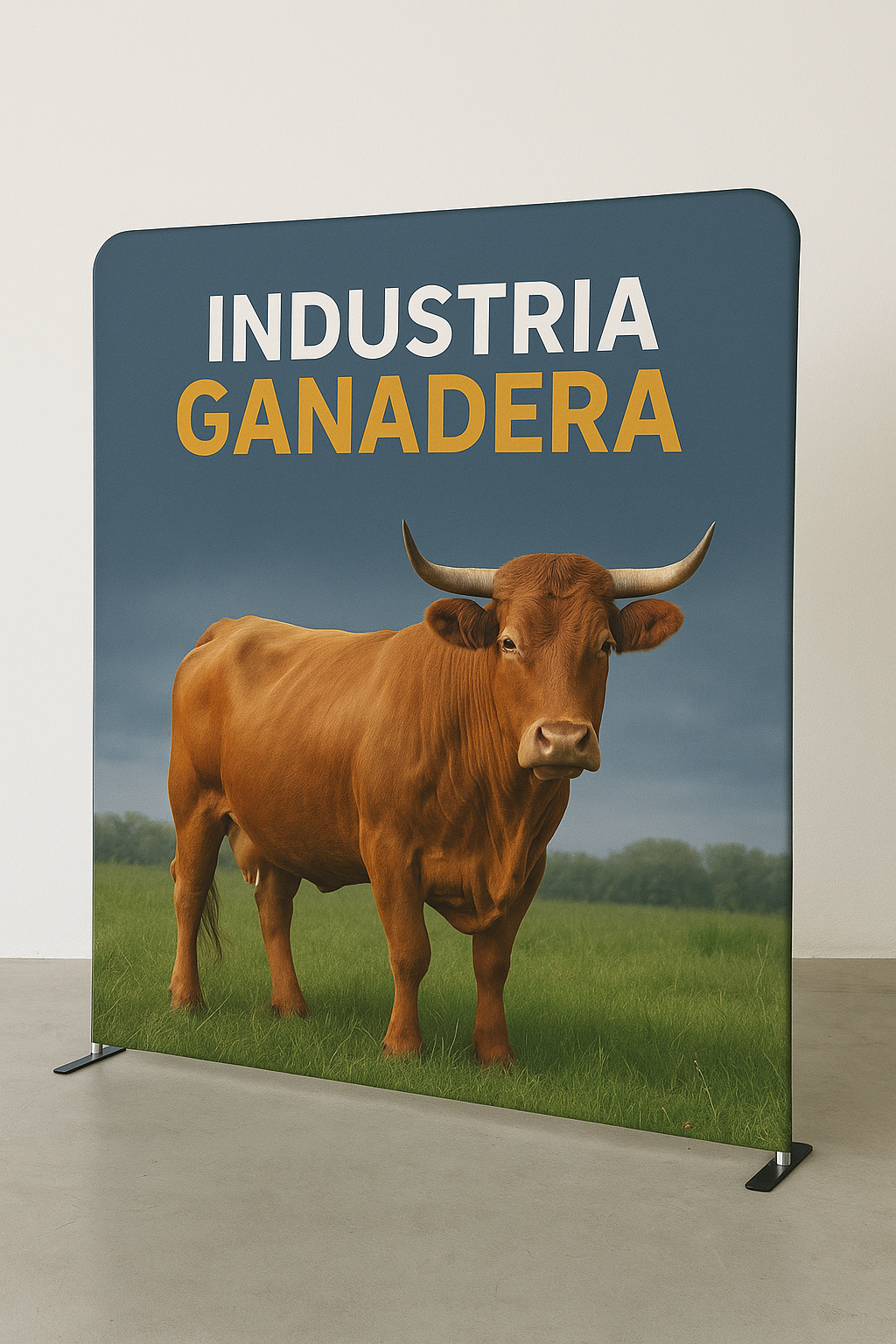 stand portatil tela intercambiable