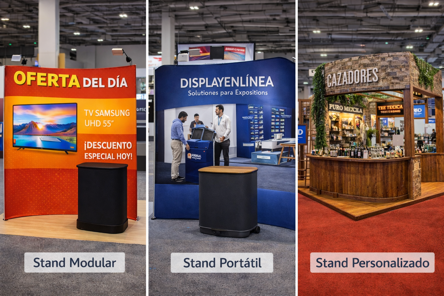 tipos de stands fabricados en México