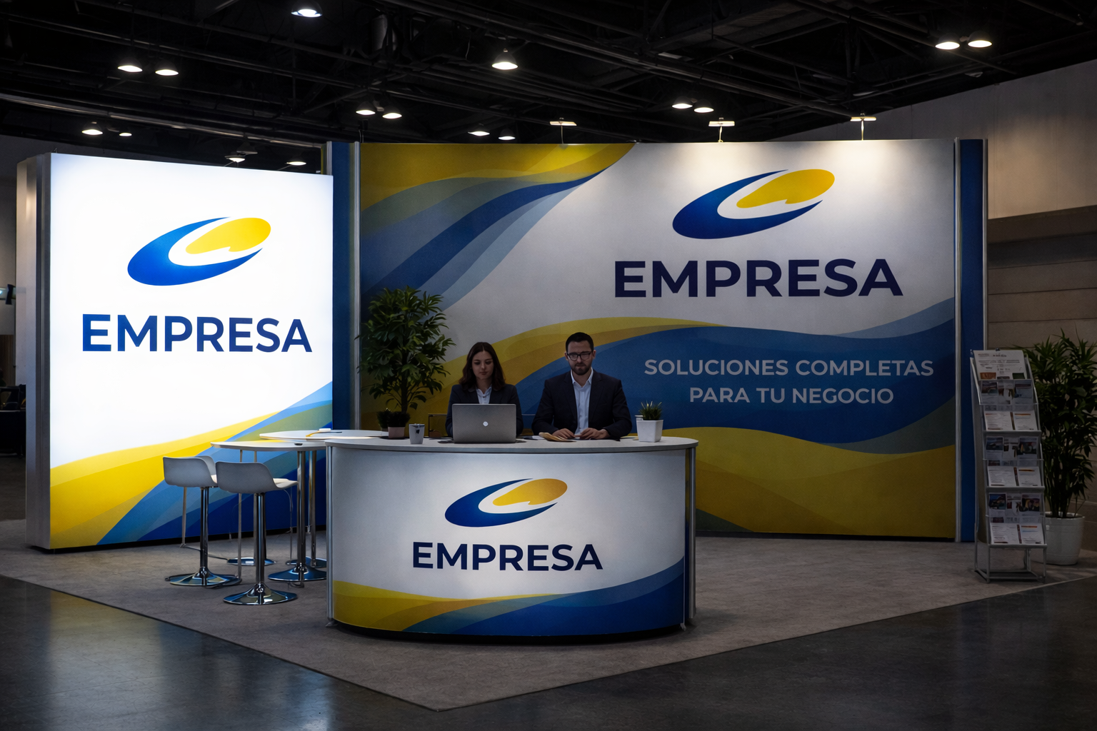 branding visual con caja de luz anuncio