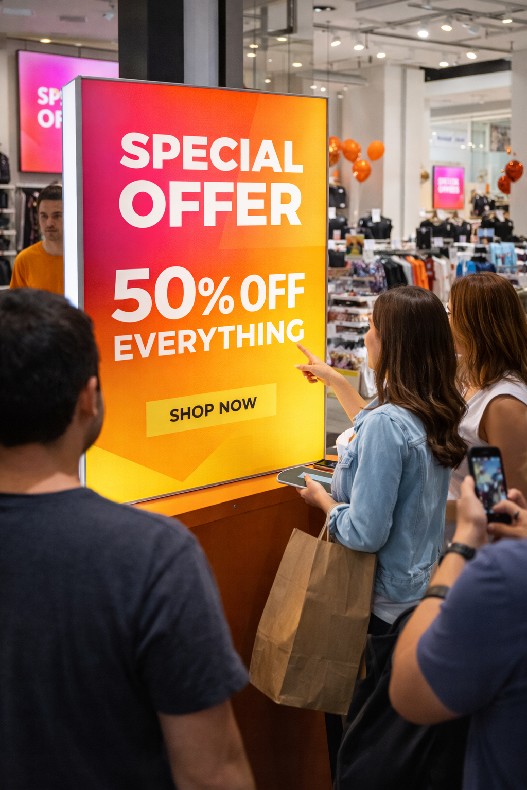 caja de luz en campaña publicitaria retail caja de luz en campaña publicitaria retail