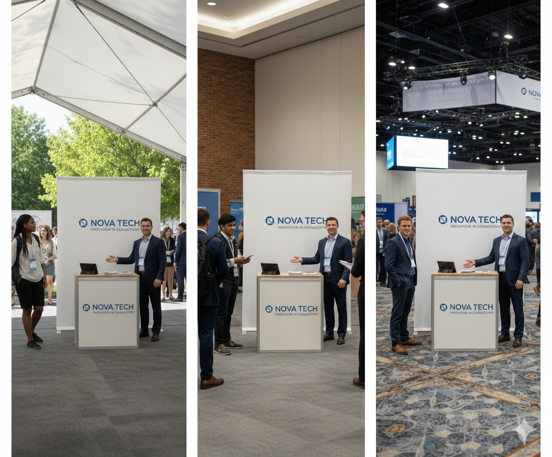 stand portátil reutilizado en múltiples eventos stand portátil reutilizado en múltiples eventos