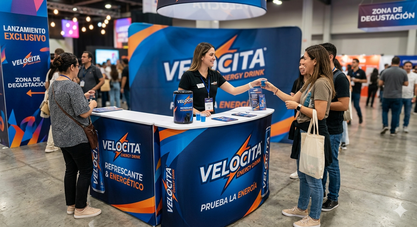 counter promocional para degustación y eventos