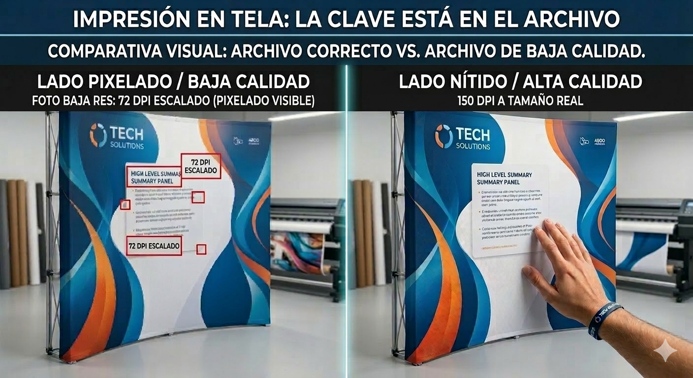 impresion en tela comparación calidad