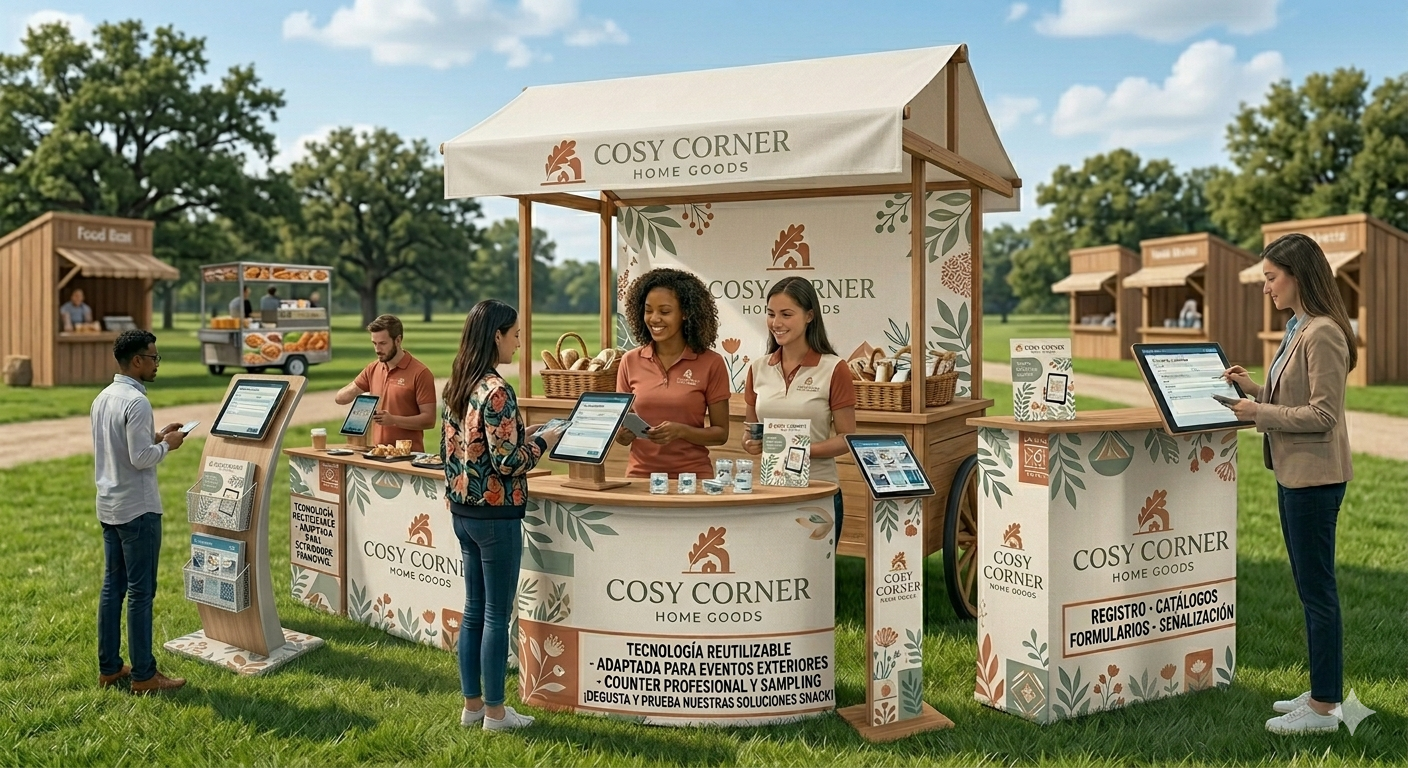 soporte para tablet publicitario en registro