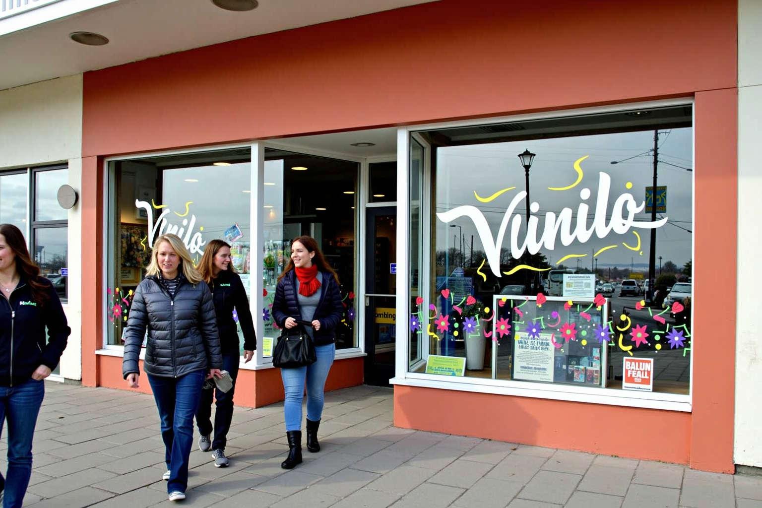 vinil publicitario para aparador