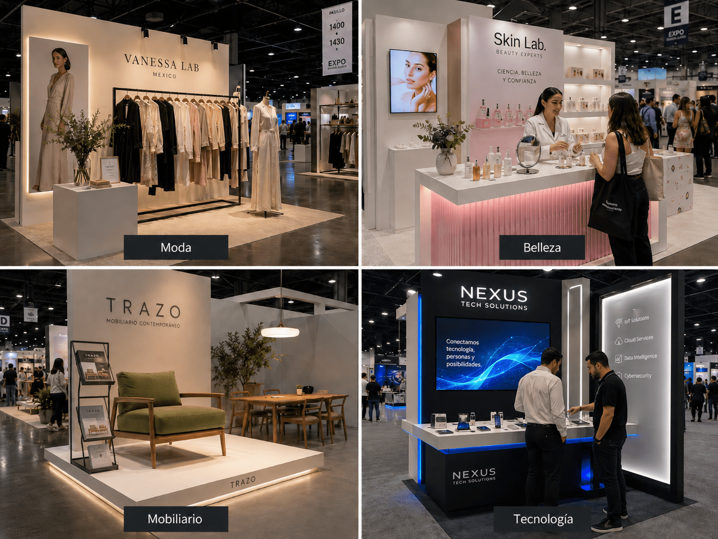 tipos de stand para expo en Guadalajara según producto