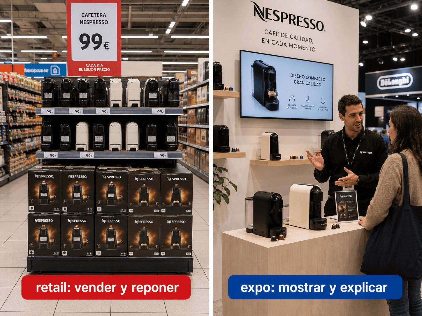 exhibidores para retail vs exhibidores para ferias