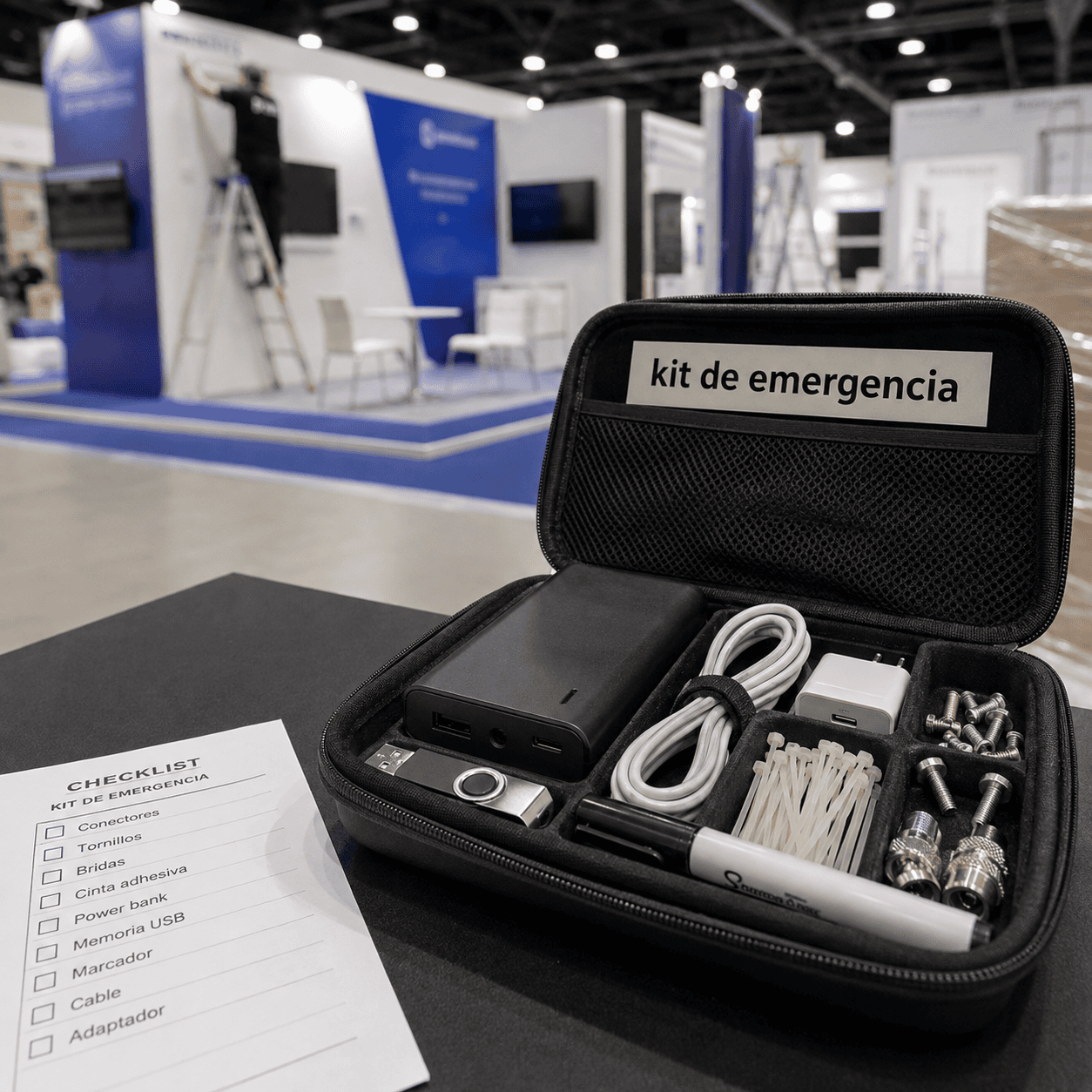 kit de emergencia para montaje de stand