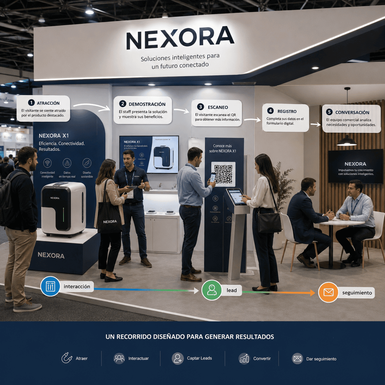 stand para exposiciones con experiencia medible